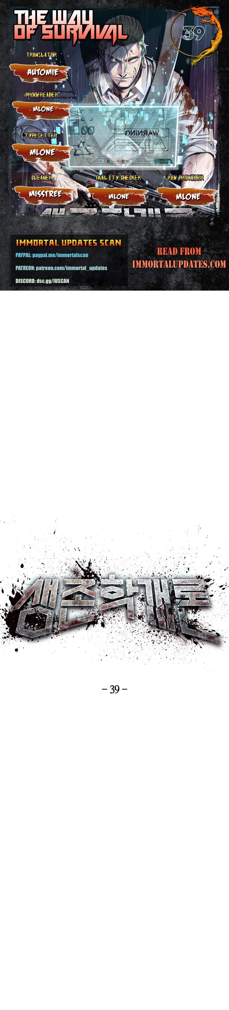Introduction to Survival Chapter 39 1